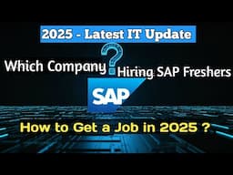 Which company hiring SAP MM freshers in 2025 ? Can I get SAP MM job in 2025 ? 2025 latest SAP Jobs