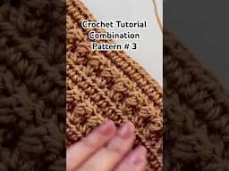 Crochet tutorial. Combination pattern #3 @CrochetByNora