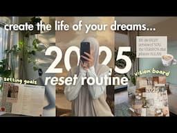 2025 RESET WITH ME | setting goals, making a vision board & 12-week year