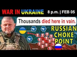 05 Feb: NO ONE MADE IT THROUGH: 1 300+ Russian Soldiers, 100+ Tanks, 3 000+ AFVs, APCs & Motorcycles