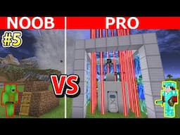 NOOB vs PRO Episode 5: SECRET SURVIVAL BUNKER BUILD CHALLENGE