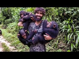 MY CHIMPANZEE FAMILY | Motorcycle World Tour | Africa #57