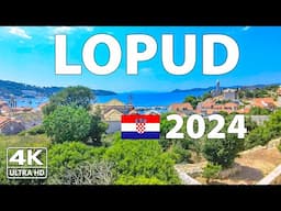 Lopud, Croatia Walking Tour ☀️ Elaphiti Islands (4K Ultra HD) – With Captions