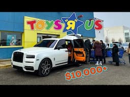 Supercar Owners Spend $10,000+ Giving Away Toys To Kids!!! (North Face Rally 2024 Toy Drive)