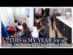 2025 EXTREME DECLUTTER CHALLENGE! 🏡 Creating an ORGANIZED CLEAN HOME! DECLUTTER + CLEAN WITH ME!