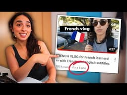 French Comprehension Practice (with subtitles) || Reacting to My First YouTube Video