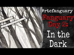 #rtcfanguary - Fanguary Day 2 - In the Dark - Coffin Shaped Watercolor Forest Tag