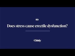 Does stress cause ED?