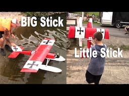 RC Big Stick Little Stick Float Plane Action - Do You Like RC Seaplanes? Here's a twofer!