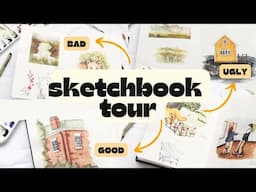 ✨SKETCHBOOK TOUR✨ Travel, Watercolour, Gouache, & Ink 🎨 2022-2024