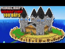 I Survived 100 DAYS On SURVIVAL ISLAND But It's HARDCORE MINECRAFT