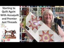 Getting ready to start quilting again with Accuquilt and Just Threads!!   fun!!  #MakeitPremier