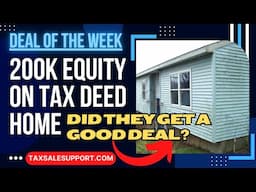 $400,000 Tax Deed Home picked up for 181K! Good Deal? We break down the Numbers...