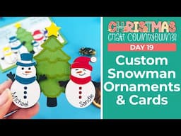 Craft a Personalized Snowman Family 🎁 Day 19 Christmas Craft Countdown 2024