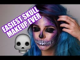 EASIEST SKULL MAKEUP || day 11/31