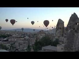 Hundreds of Hot Air Balloons Drifting Over Cappaodcia Turkey