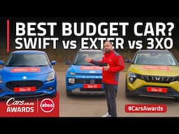 Suzuki Swift vs Hyundai Exter vs Mahindra 3XO - Budget Car Category Comparison #CarsAwards