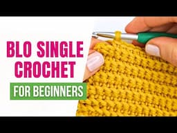 ✨ How to Crochet the BLO Single Crochet Stitch | Beginner Tutorial (Single Crochet Rib Stitch)