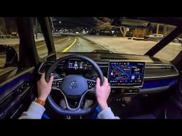 2025 Volkswagen ID. Buzz Pro S 4MOTION - POV Night Drive (Binaural Audio)