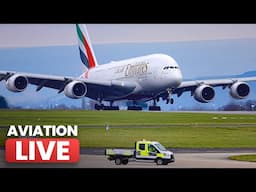 🔴 Manchester Airport LIVE ✈️