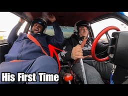 Jr’s First Time Ever Riding In A Drift Car | FUNNIEST REACTION EVER!