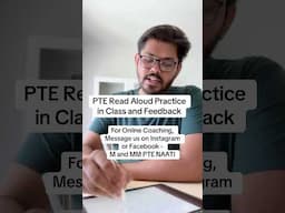 PTE Read Aloud Practice in Class and Feedback | M and MM PTE NAATI