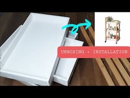 How to install NN Nordic 3-Tier All Bamboo Cart With Wheels | Unboxing + Installation | Step by Step