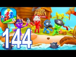 Stickman Party - Gameplay Part 144 Tournament Mode 1 2 3 4 Players Free Random MiniGames Update