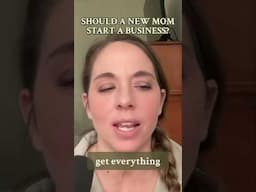 Should a new mom start a business?  #SAHMlife #momentrepreneur #workfromhomemom #homemakingtips