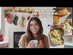 Mediterranean Diet | High Protein Creamy White Bean Baked Spaghetti Squash | Holiday Chit Chat 🎄🎁