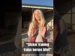 “Clicker training teaches horses to BITE!”