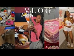 WEEKLY VLOG | GALENTINES NIGHT💌, FIRST TIME GETTING BOHO BRAIDS, RANTING, COOK WITH ME & MORE!