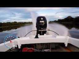 Suzuki 100 hp  Prueba corta