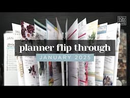 JANUARY PLANNER FLIP THROUGH 2025 :: Completed Planner Pages in a Frankenplanner Setup