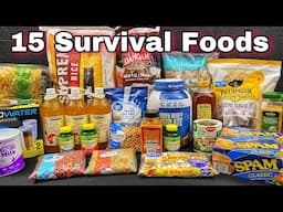 15 Survival Foods Every Prepper Should Stockpile - Most Bang for your Buck