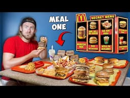 I Finished EVERY Secret Menu Item At Fast Food Restaurants For 72 Hours