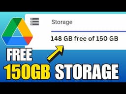 How to Increase GOOGLE DRIVE STORAGE | Get 150GB FREE Storage of Google DRIVE