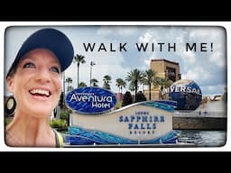 WALKING TO UNIVERSAL STUDIOS PARKS & CITY WALK from the Aventura and Sapphire Falls Resorts