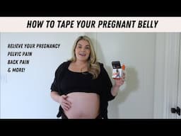 How to tape your pregnant belly with KT Tape