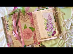 KEEPSAKE JOURNAL| LOVE & FLOWERS 🌸| FLIP THROUGH with me| #satmornmakes #junkjournal