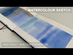 Watercolour Sketchbook Painting | Experimenting with Wet in Wet Technique and Layers