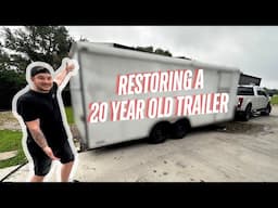 Restoring Our 20 Year Old Enclosed Race Trailer - Pt. 1 [4K]