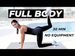 30 Min FULL BODY WORKOUT For Women - No Equipment - No Jumping