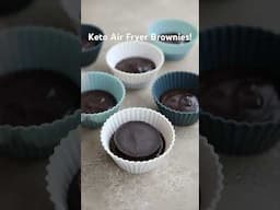 Keto Air Fryer Brownies! recipe in the comments. #ketorecipes #airfryerrecipes #sugarfreerecipes