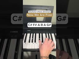 Gladiator - Now We Are Free #piano #viral #easytutorial