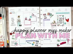 PLAN WITH ME | CLASSIC VERTICAL HAPPY PLANNER | MISS MAKER SPREAD BIRTHDAY BUNDLE