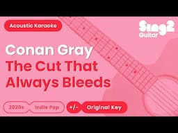 Conan Gray - The Cut That Always Bleeds (Acoustic Karaoke)