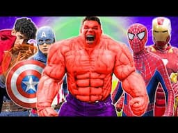 Red Hulk VS Avengers - Hide and Seek!