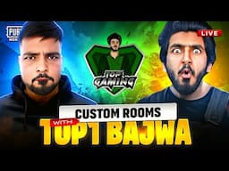 CUSTOM ROOMS WITH TOP1 BAJWA - PUBG LIVE STREAM