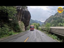 Modern Tibetan Roads are so Clean and Beautiful - Driving the Gangqing Highway in Qinghai